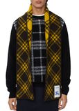 Narrow Check Wool Scarf, , hi-res