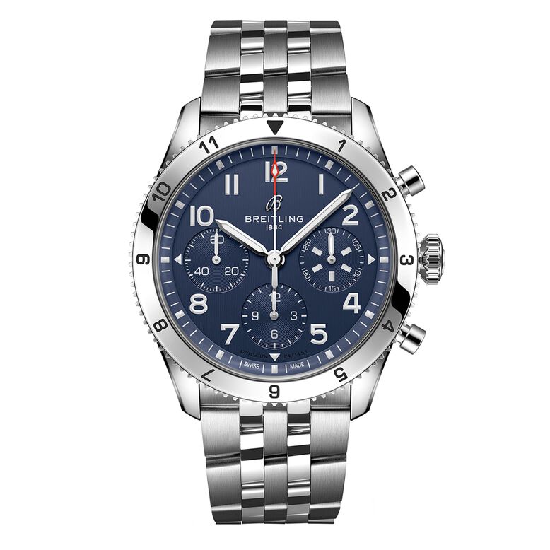 Classic AVI Chronograph 42 Tribute to Vought F4U Corsair Stainless Steel Watch, , hi-res