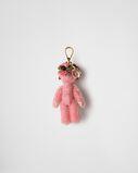 Teddy bag charm with metal ring, , hi-res