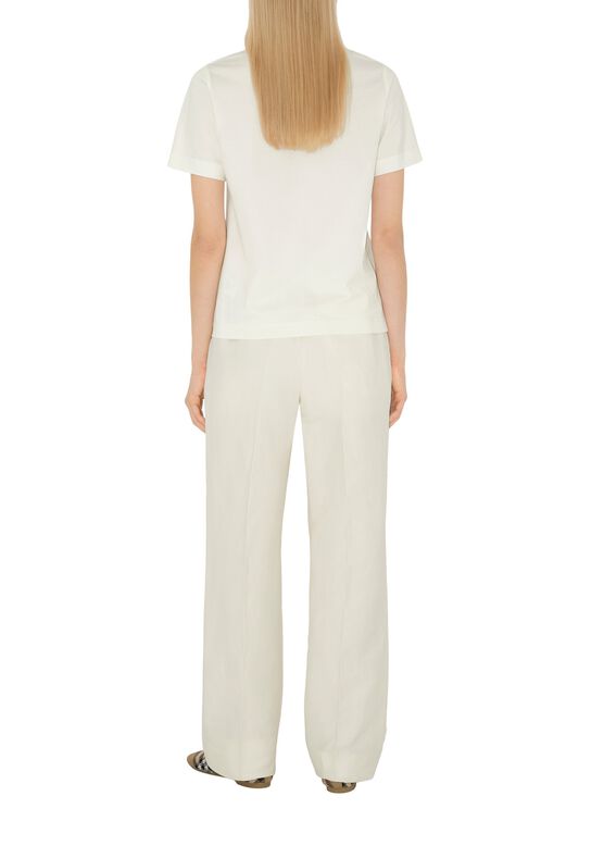 Check Label Cotton T-shirt, , hi-res