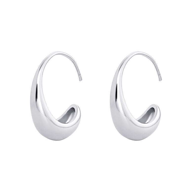 Milan Silver Earrings - Silver, , hi-res