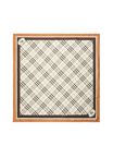 Check Knight Stamp Silk Scarf