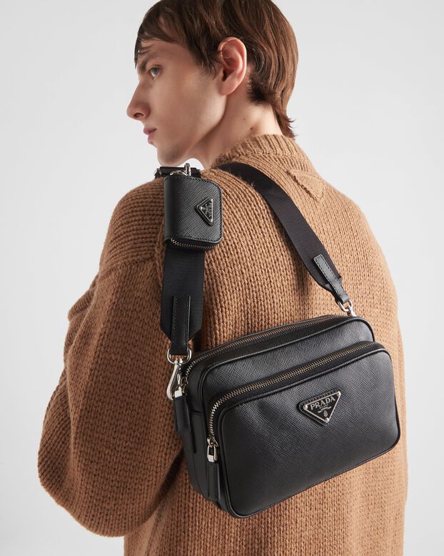 Saffiano leather shoulder bag, , hi-res