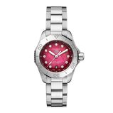 Aquaracer Professional 200 Date 30mm Ladies Watch Red, , hi-res