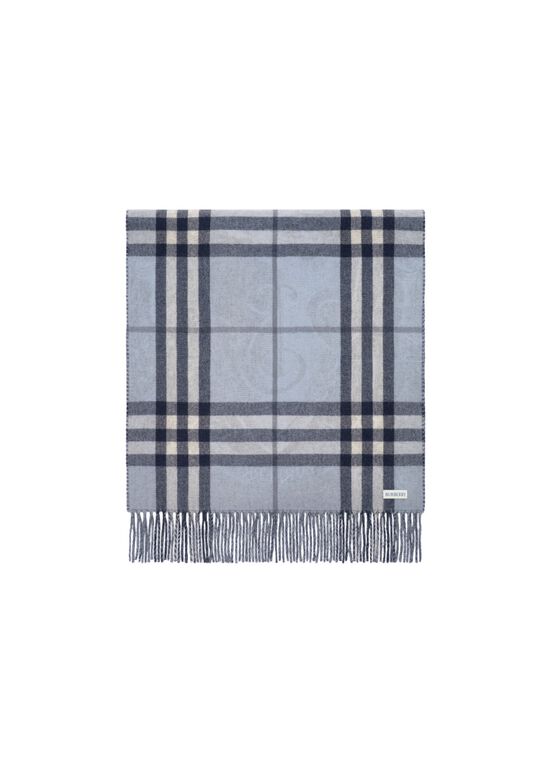 Reversible Etched Knight Cashmere Scarf, , hi-res