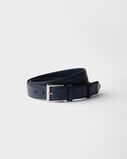 Saffiano leather belt, , hi-res
