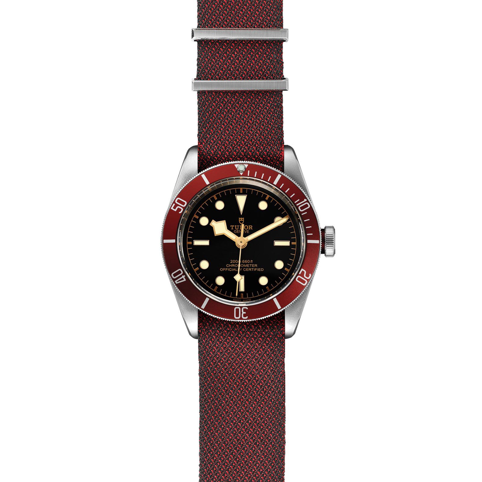 Tudor black bay best sale red strap