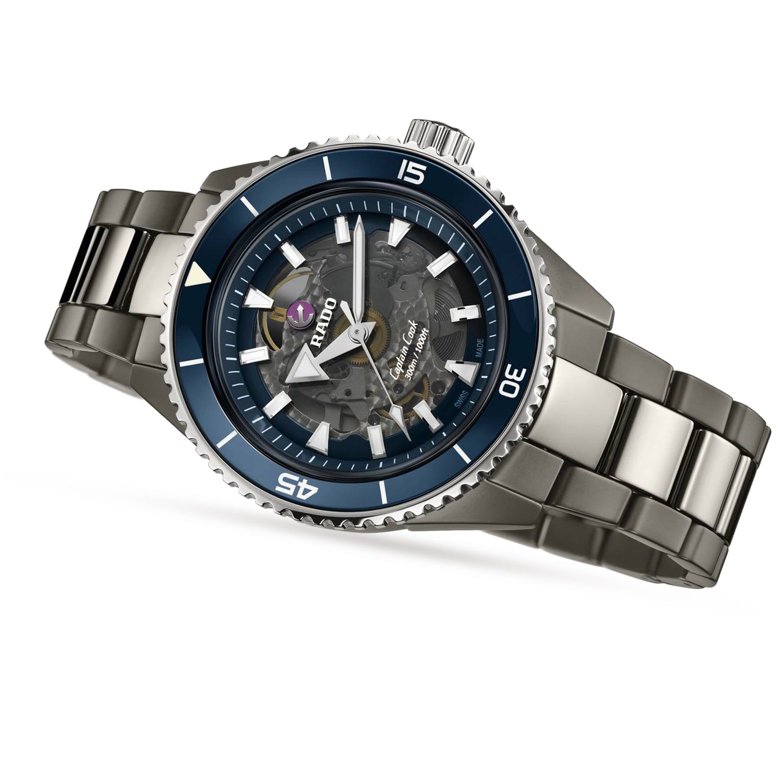 Rado Captain Cook 43mm Mens Watch Fine Watches Heathrow Reserve Collect