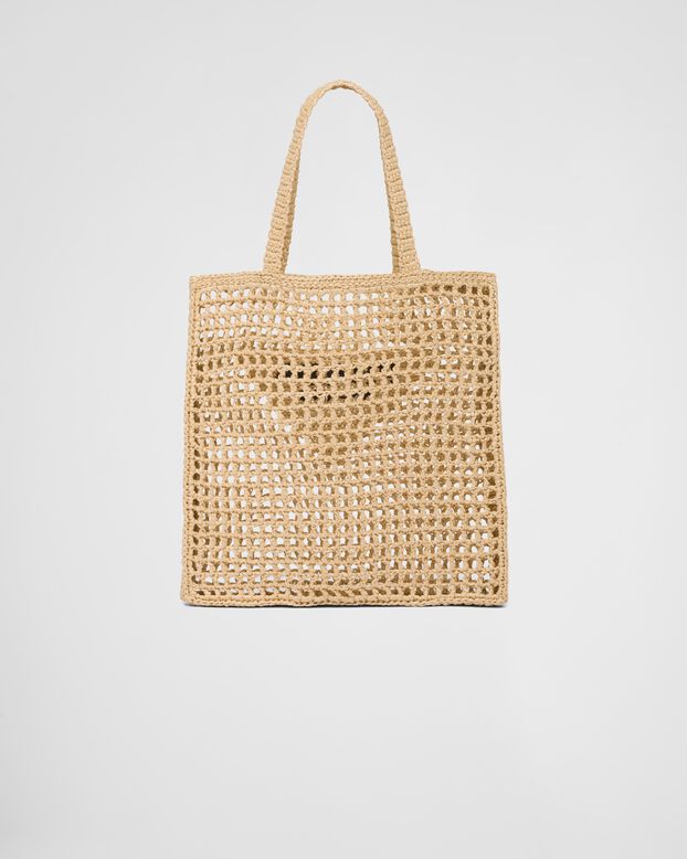 Crochet tote bag, , hi-res