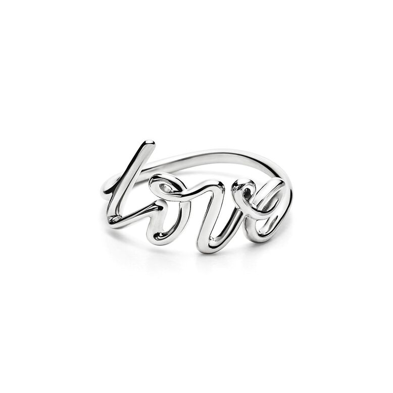 Paloma&#39;s Graffiti Love Ring in Silver, Small - Size 7, , hi-res