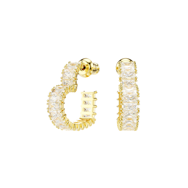 Matrix Earrings Heart - White Gold, , hi-res
