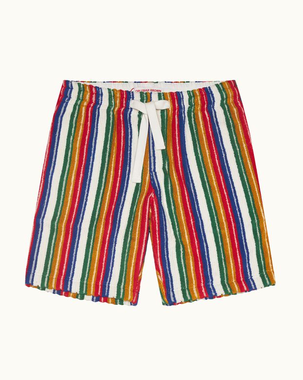 Trevone Sunset Towelling Stripe Multi, , hi-res