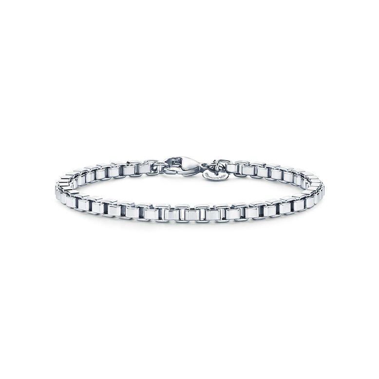 Venetian Link Bracelet in Silver - Size Large, , hi-res
