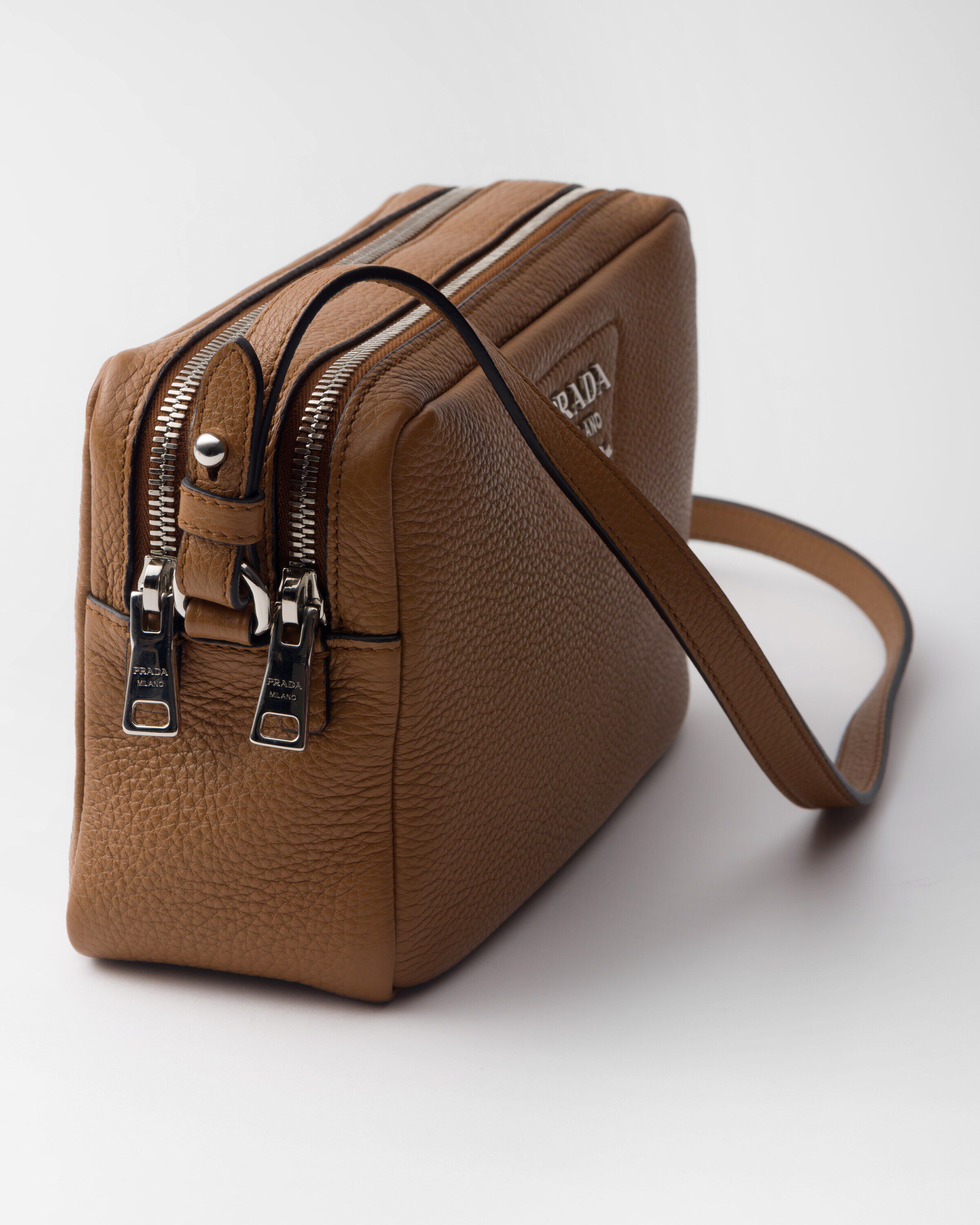 Prada milano brown leather bag shop