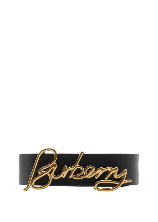 Reversible Leather Signature Belt, , hi-res
