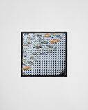Printed silk twill scarf 55, , hi-res