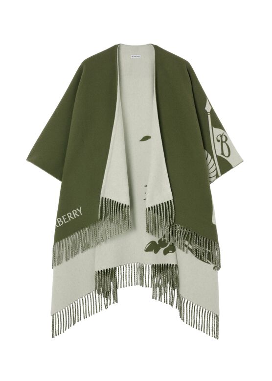 Knight Wool Cashmere Cape, , hi-res