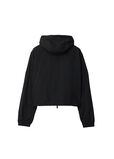 Cropped Nylon Hooded Jacket, , hi-res
