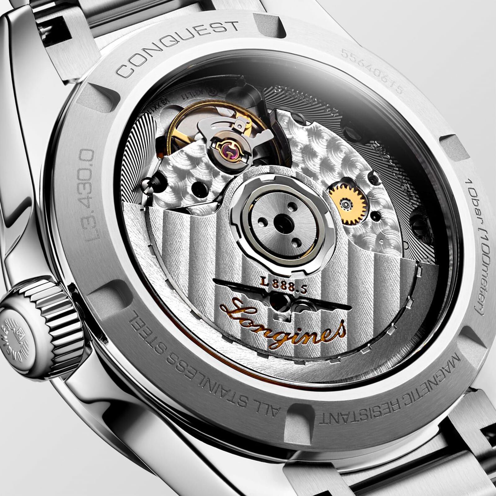 Longines Conquest 2023 Automatic 34mm Ladies Watch Fine Watches Heathrow Reserve Collect