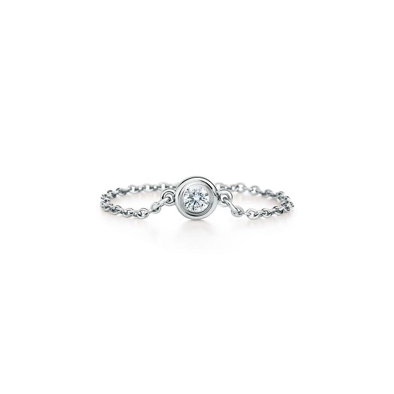 Elsa Peretti&reg; Diamonds by the Yard&reg; ring in platinum. - Size 6, , hi-res