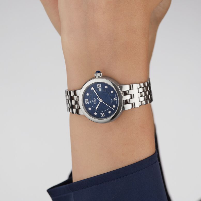 Clair de Rose 30mm steel case diamond-set dial, , hi-res