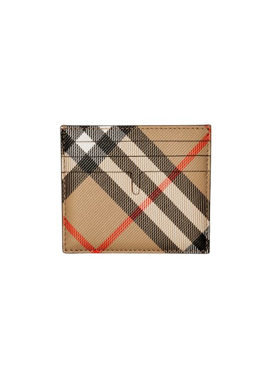 Tall Check Card Case, , hi-res
