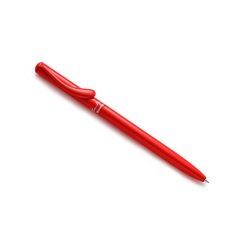 Elsa Peretti&reg; ballpoint pen in red lacquer finish over brass., , hi-res
