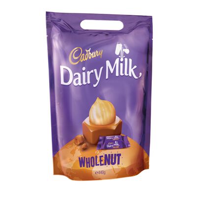 Dairy Milk Whole Nut Chunks Pouch, , hi-res