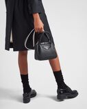 Leather mini handbag with zipper closure, , hi-res