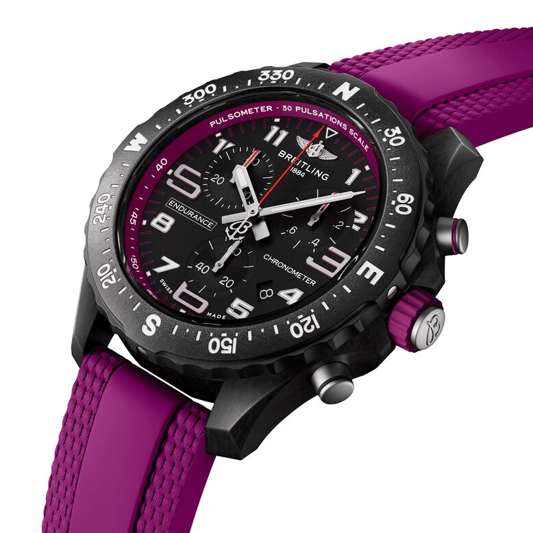 Endurance Pro 38mm Unisex Watch Purple Rubber, , hi-res