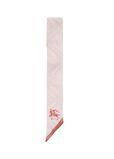 Skinny Watercolour Check Silk Scarf, , hi-res