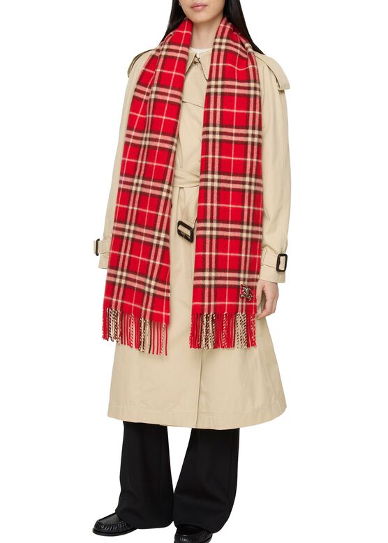 Check Cashmere Scarf, , hi-res