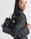 Medium Re-Nylon and brushed leather backpack, , hi-res