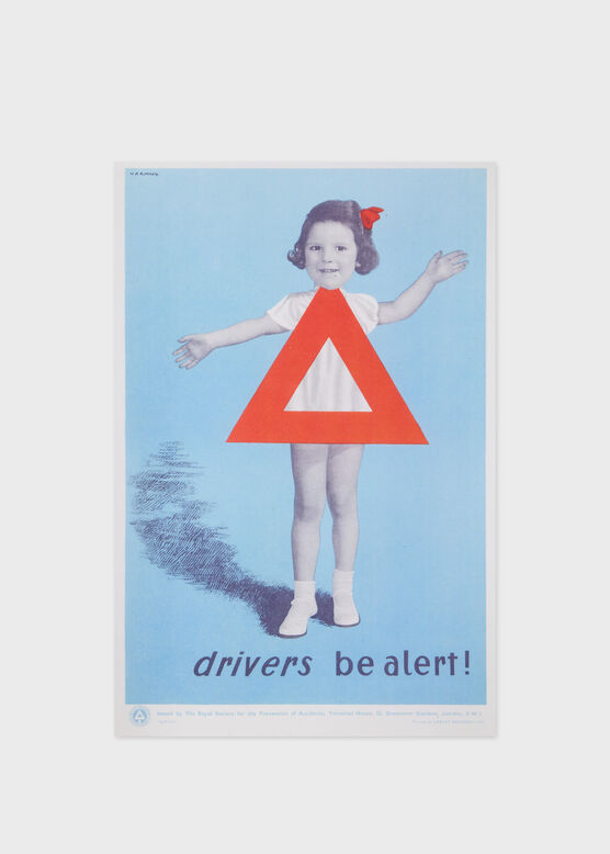 Paul Smith TBC &#39;Drivers Be Alert, 1943&#39; Poster Print by H. A. Rothholz Multicolour, , hi-res