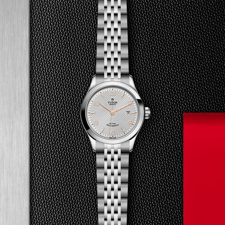 1926 28mm Ladies Watch Steel Case Silver Dial, , hi-res