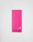 Double-faced wool and cashmere scarf