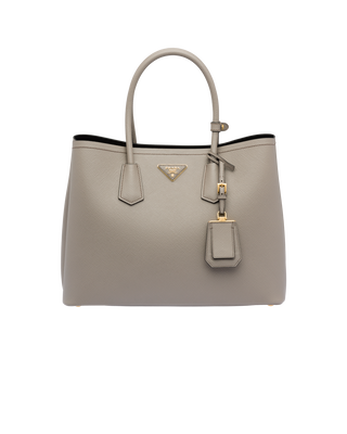 Medium Saffiano Leather Double Prada Bag
