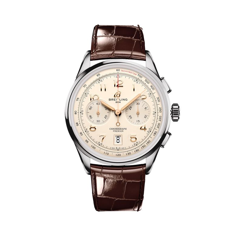 Premier B01 Chronograph 42mm Mens Watch Cream, , hi-res