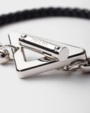 Braided nappa leather bracelet, , hi-res