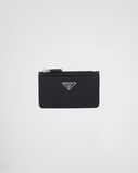 Saffiano leather card holder, , hi-res