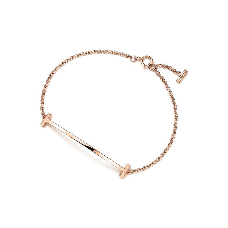Tiffany T Smile Bracelet in Rose Gold - Size Small, , hi-res