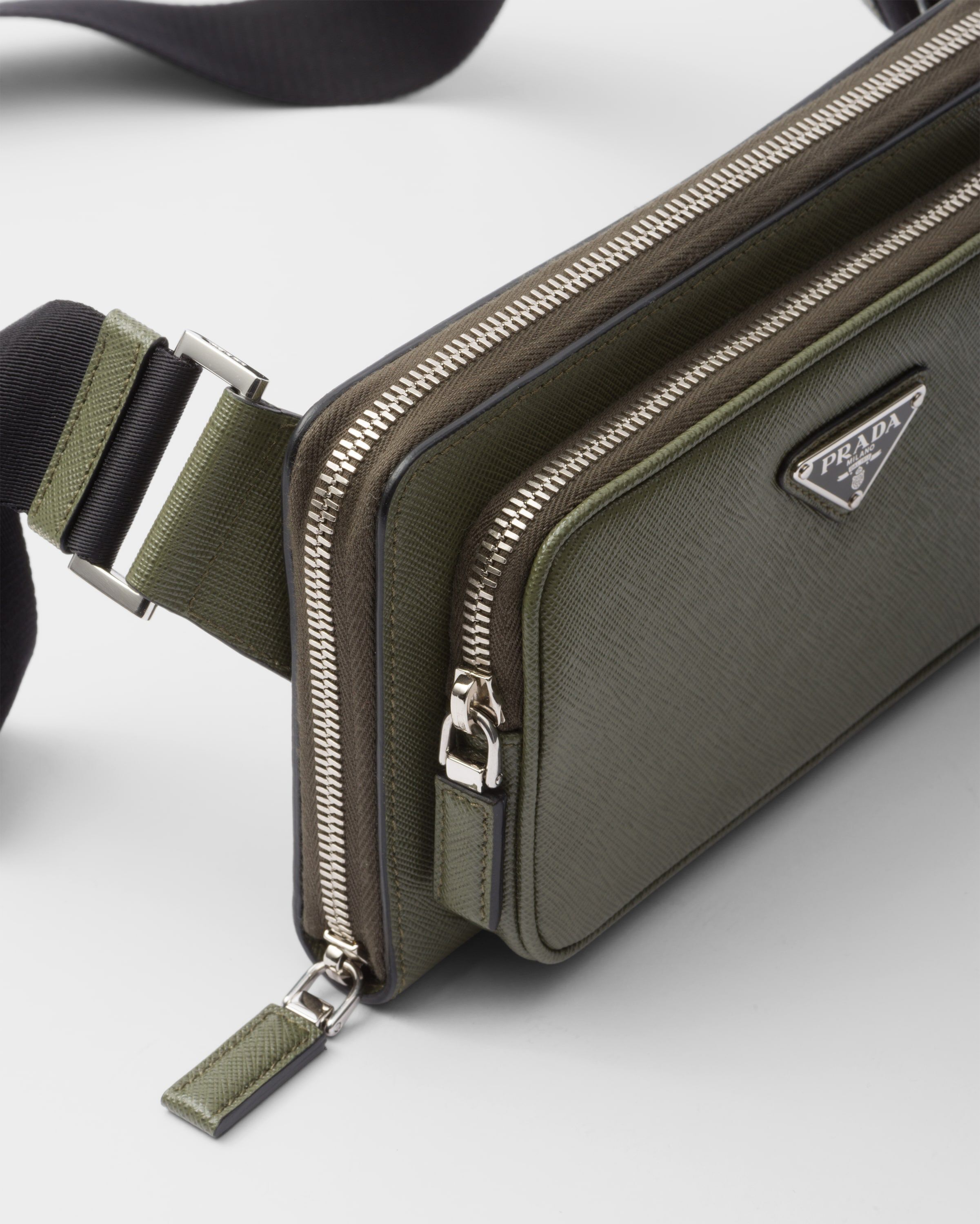 Prada silver belt bag hot sale