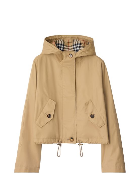 Short Gabardine Parka, , hi-res
