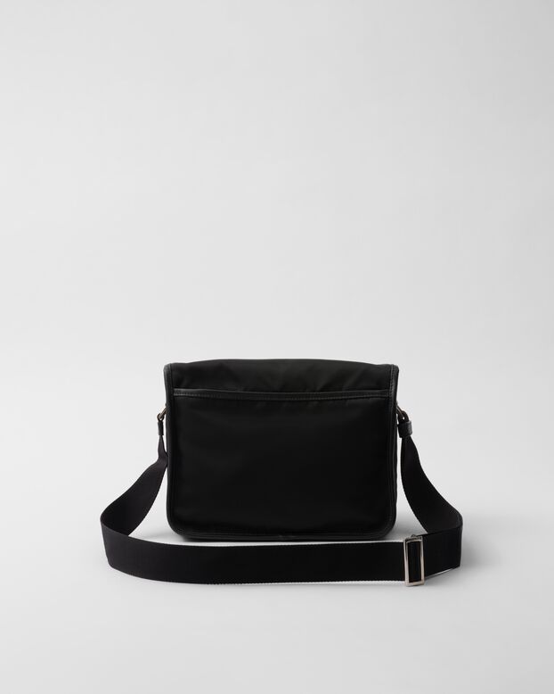 Re-Nylon and Saffiano leather shoulder bag, , hi-res