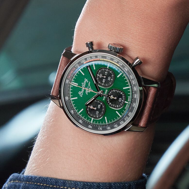 Top Time Ford Mustang 42 Leather Strap Watch, , hi-res