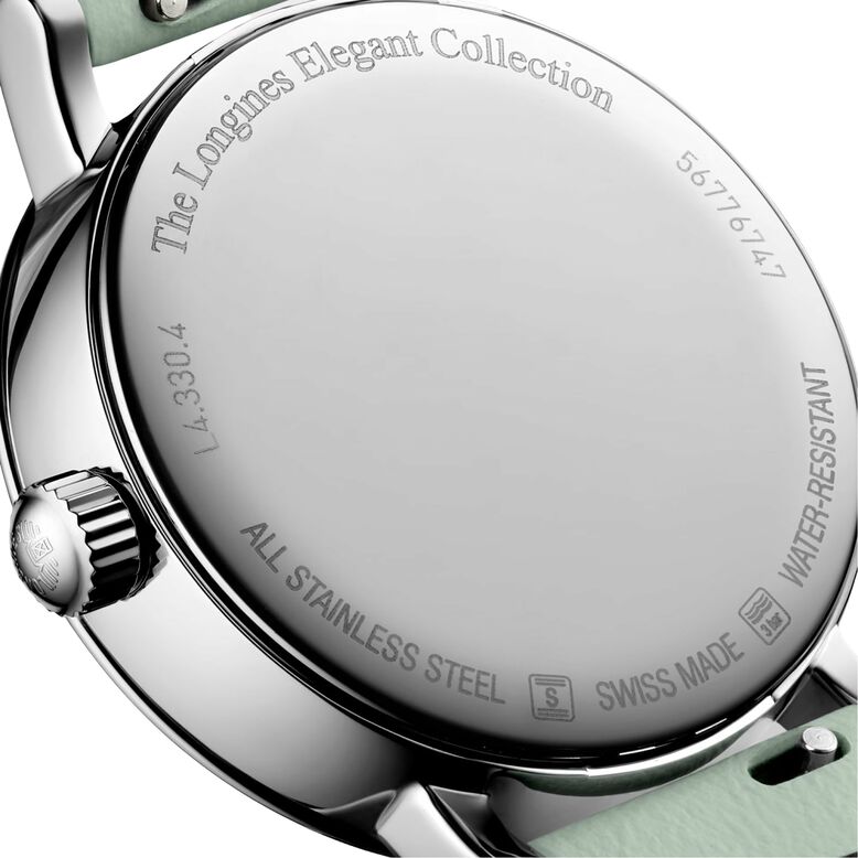 Elegant Collection 30mm Ladies Watch Green Strap, , hi-res