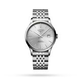 Record 40mm Mens Watch Sunray Silver, , hi-res