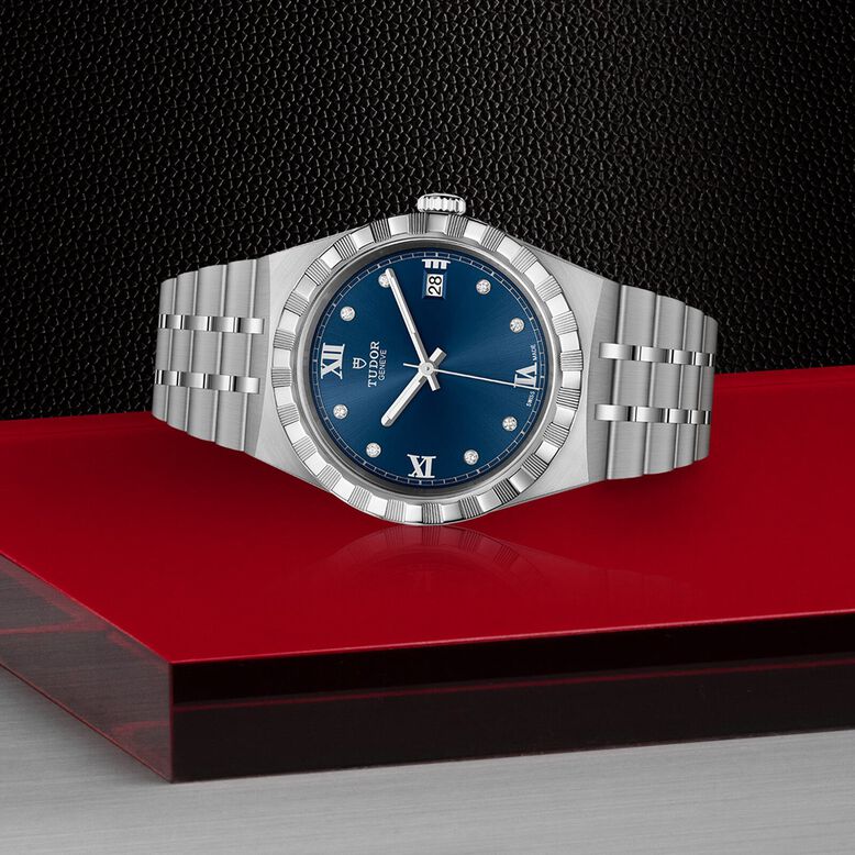 Royal 38mm, Steel Case, Blue Dial, , hi-res