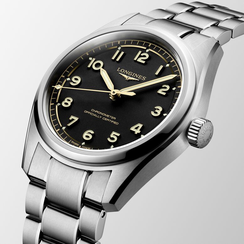 Spirit Pilot 3 Hands 39mm Mens Watch Black, , hi-res