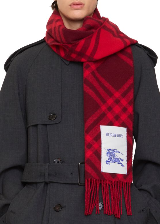 Check Cashmere Scarf, , hi-res